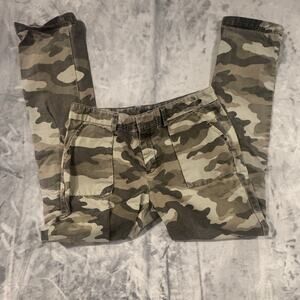 GAP camo green, cotton pants 2, distressed, cotton, utility  Y2K